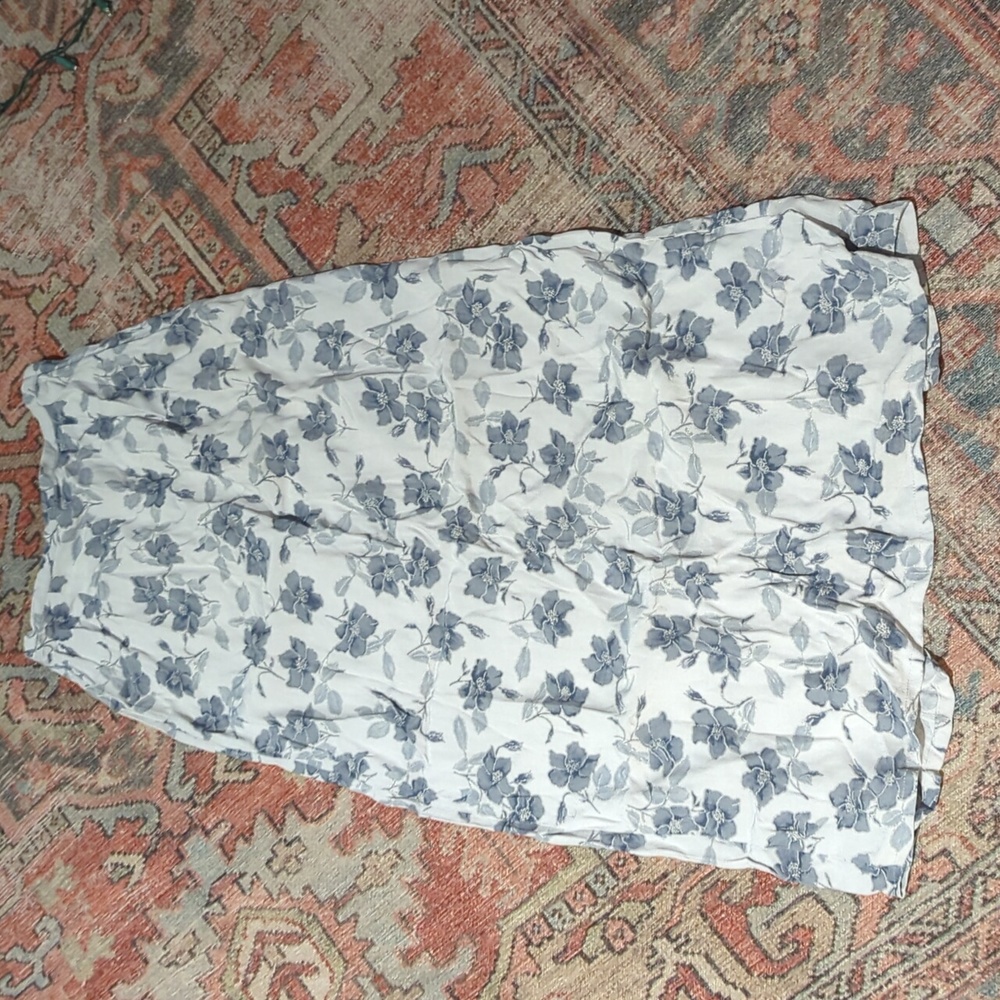 Vintage floral maxi skirt